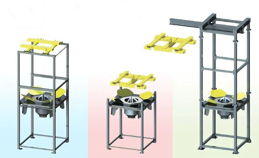 底部割袋式噸袋拆包機(jī)用于建筑化工等行業(yè)的粉固體物料拆袋投加