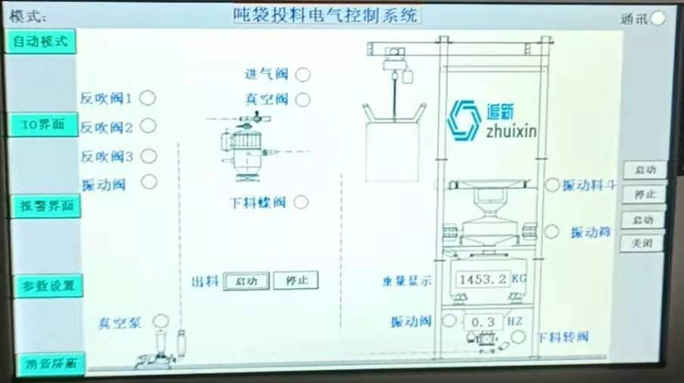 氧化鎂粉噸袋拆包投料計(jì)量輸送系統(tǒng)